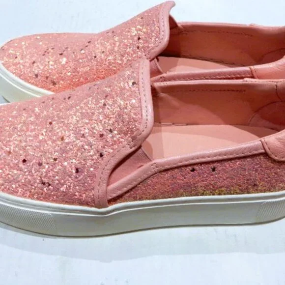 UGG Jass Chunky Glitter Pink Slip-on Sneakers in Size 7.5 - Picture 1 of 5